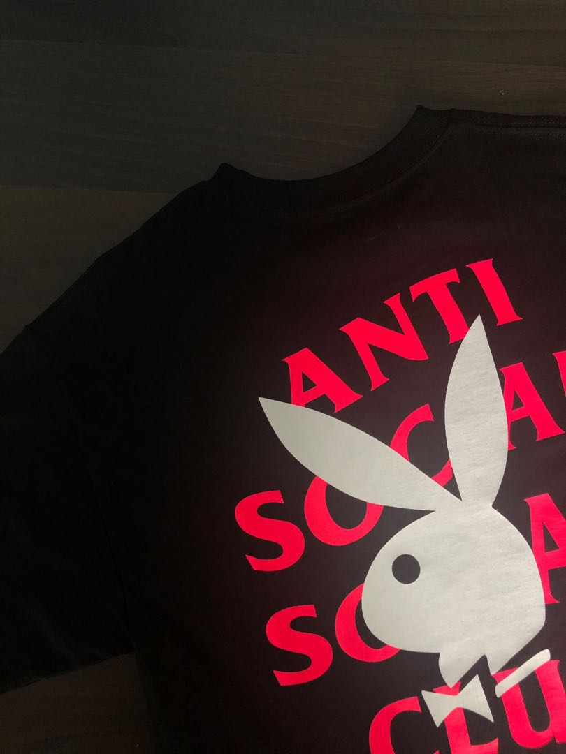 Anti Social Social Club x Playboy Tee Men s Fashion Tops Sets