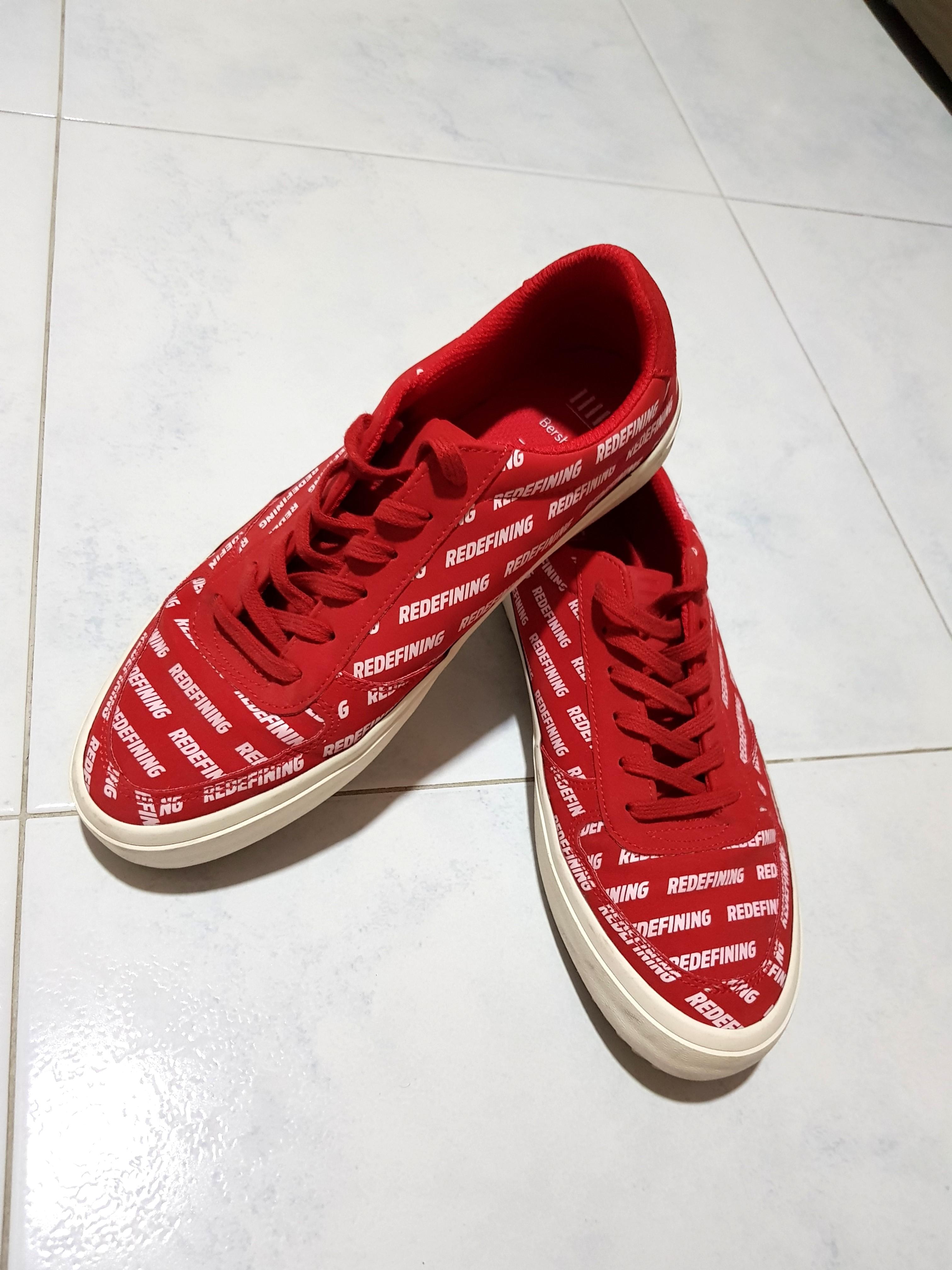 bershka shoes red