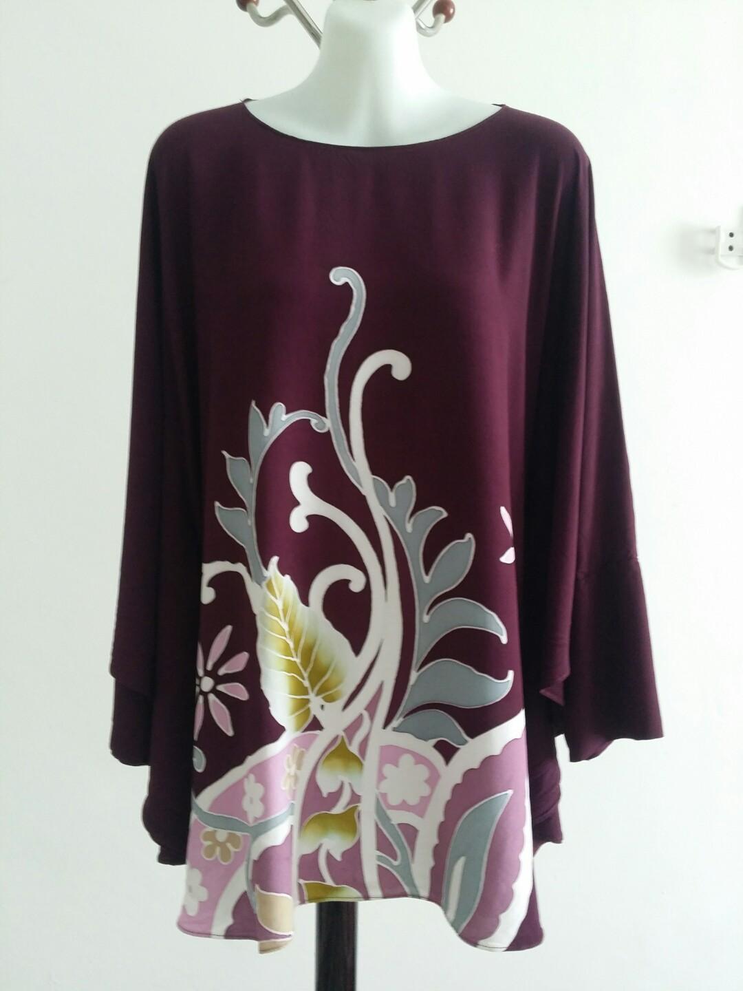 Blouse Batik Lukis Canting [Code B101], Womenu0027s Fashion, Clothes 