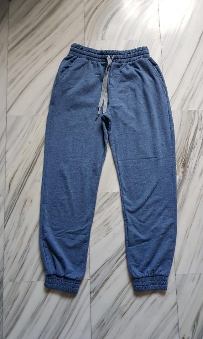 blue jogger sweatpants