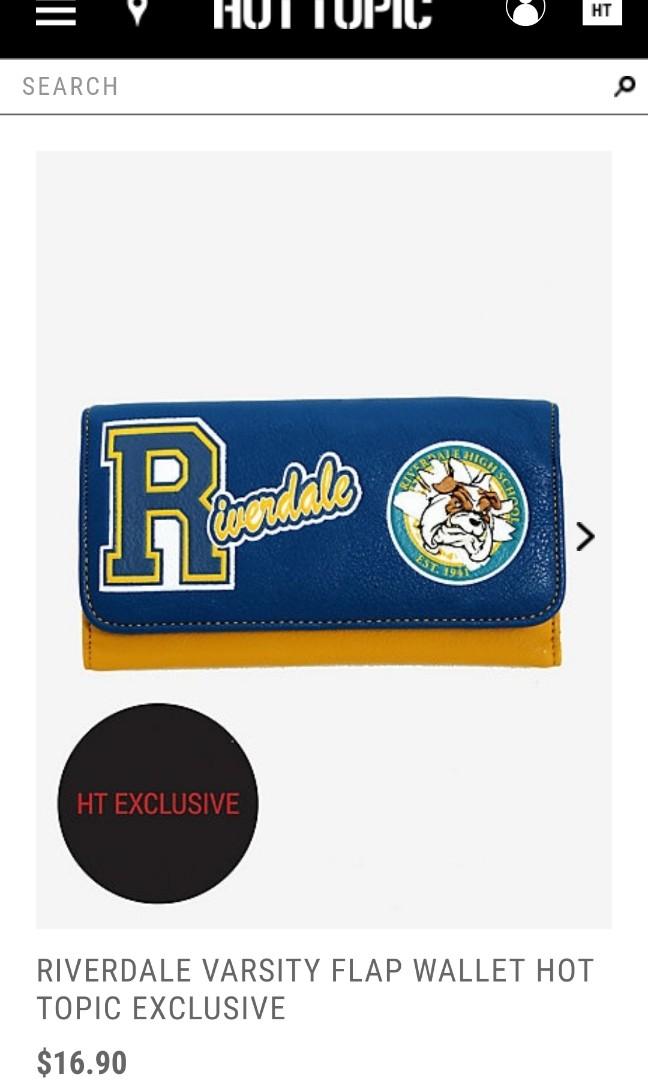 Brand New Riverdale Varsity Wallet Hot Topic Exclusive Licenced Product Archie Reggie Jughead Women S Fashion Bags Wallets Wallets On Carousell
