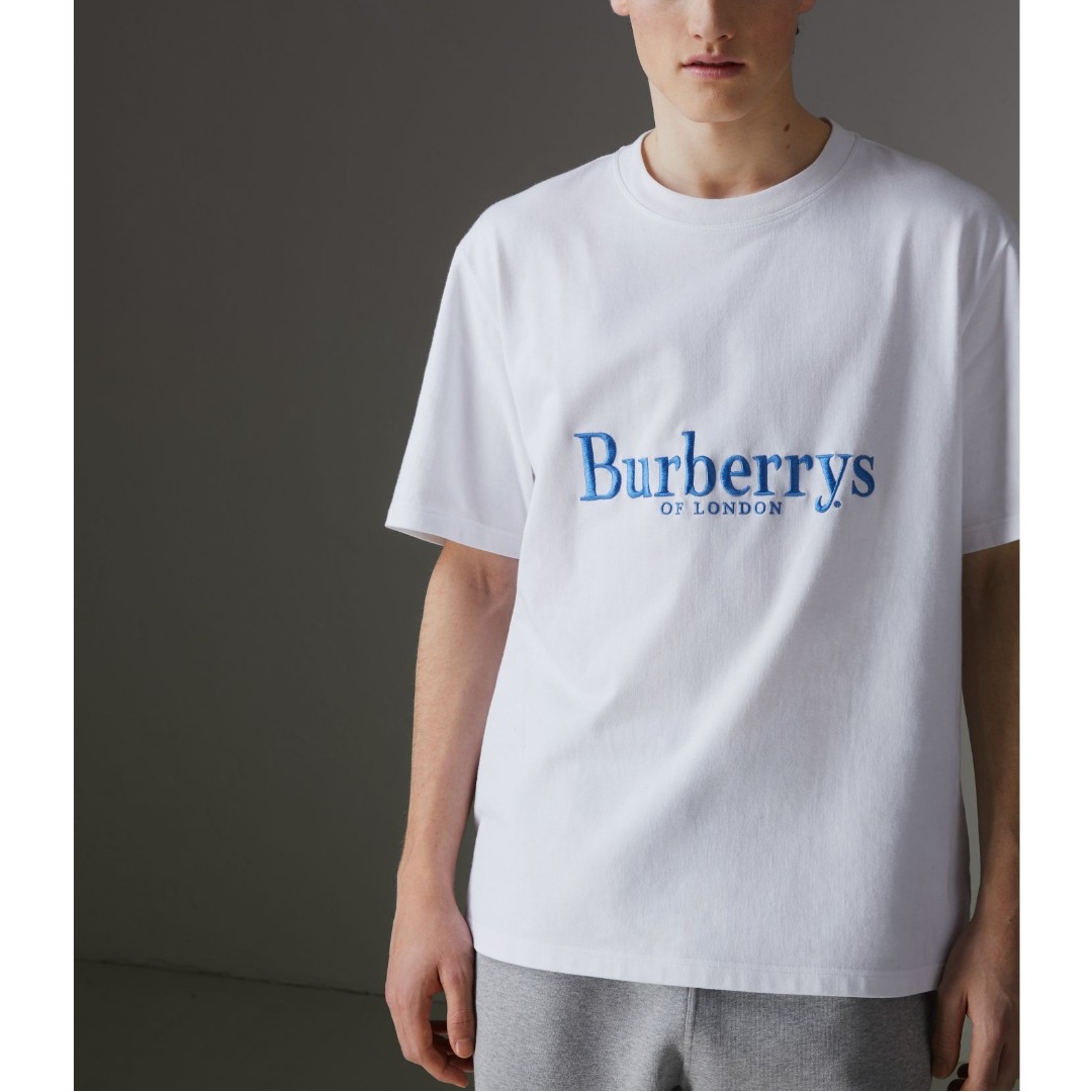 Burberry Embroidered T-shirt, Men's Fashion, Tops & Sets, Tshirts & Polo  Shirts on Carousell