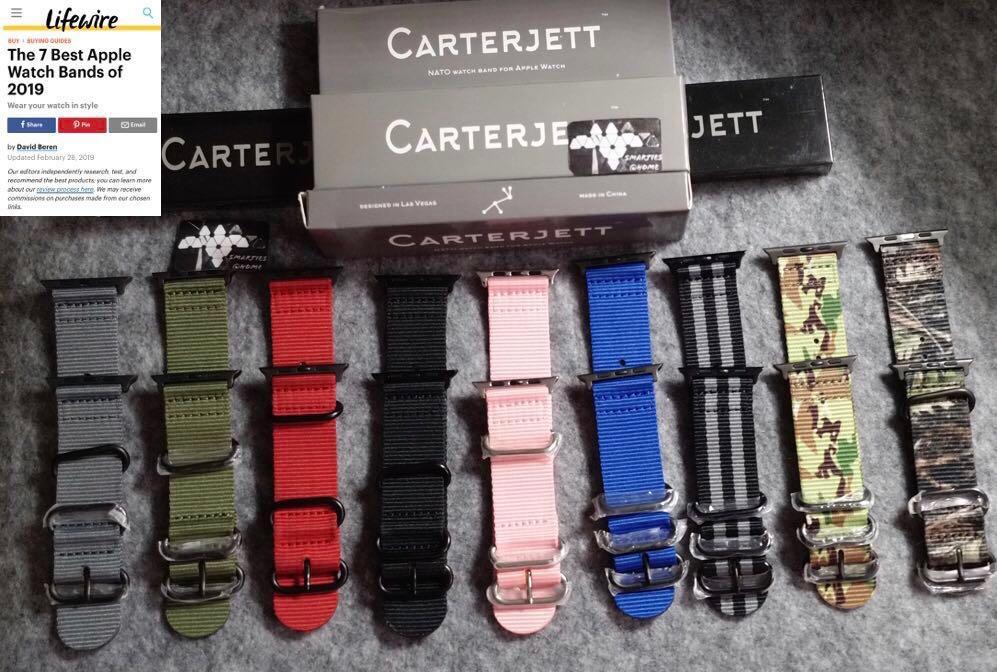 Carterjett Nylon Replacement bands for Apple watch Series 6 SE 5 4