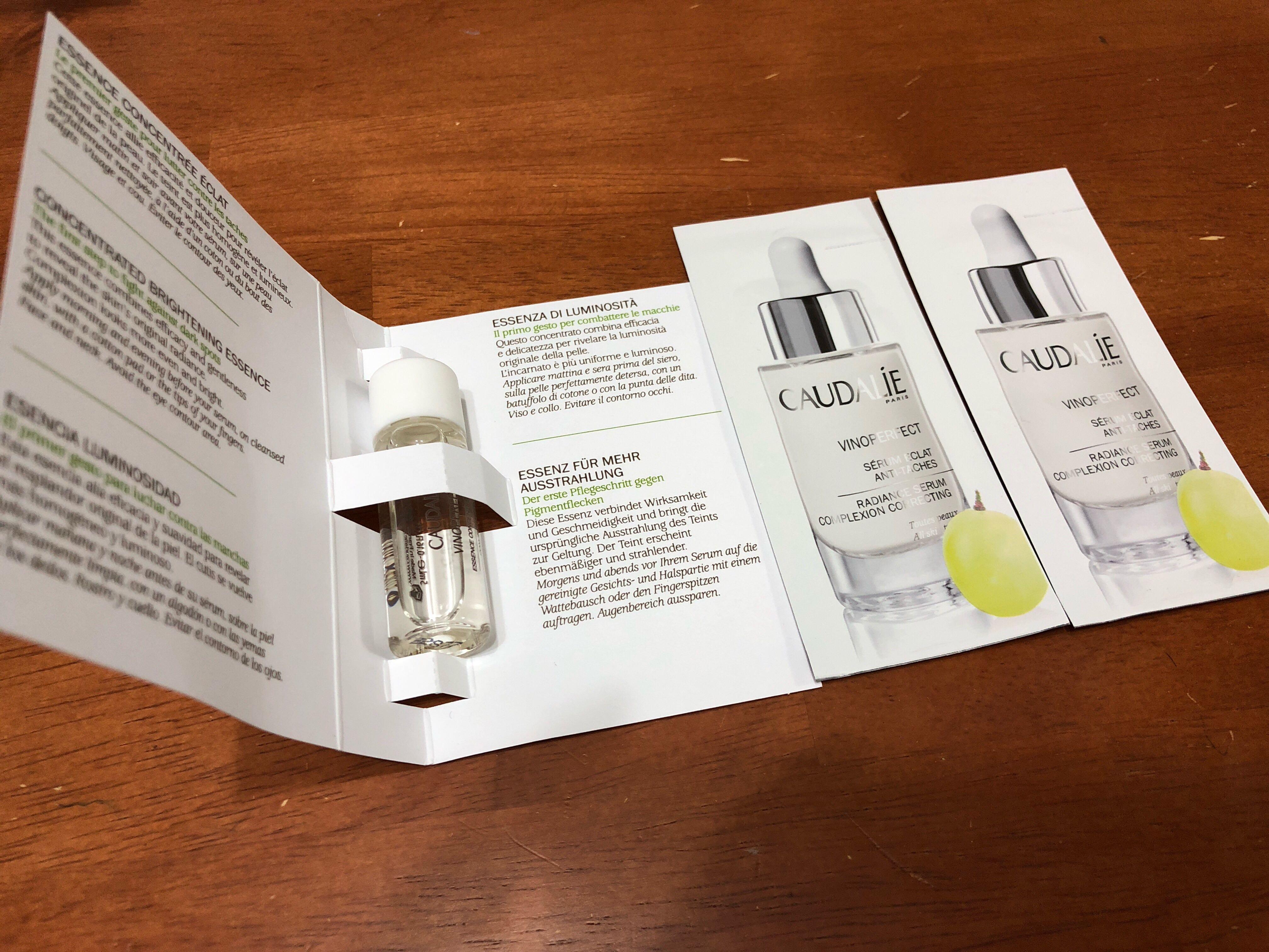 Caudalie sample （分類：面部 - 面部護理）位於 Hong Kong。 由 tinniee 提交（商品編號 219847821，圖片 1）。簡介： Concentrated brightening essence 5ml Radiance serum complexion correcting 1ml x 2。
