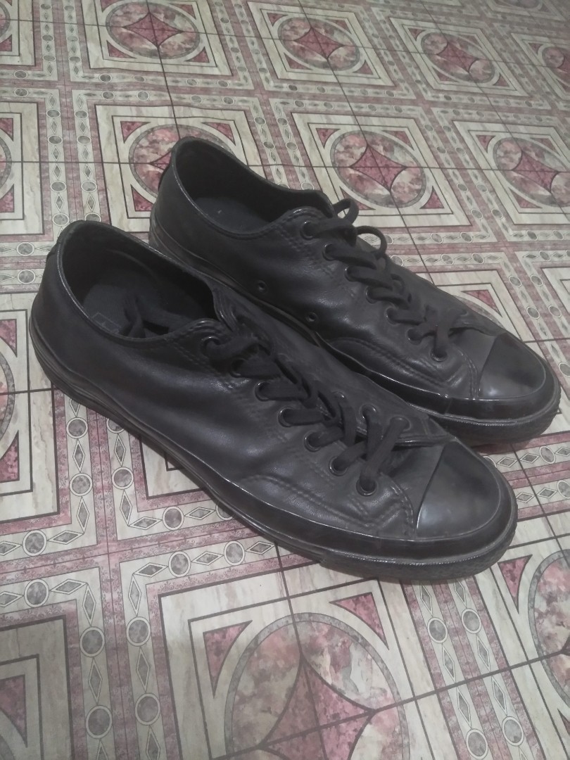 converse 70s black leather