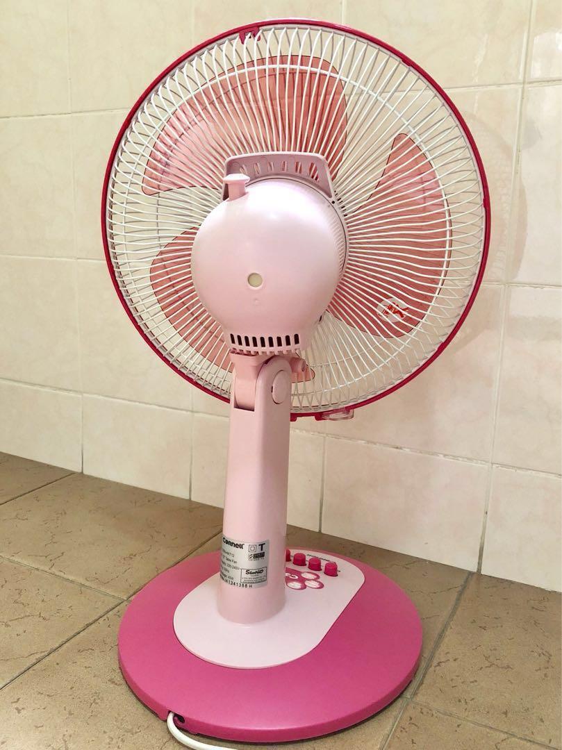 Cornell Hello Kitty Pink 12 Inch Table Fan Home Appliances