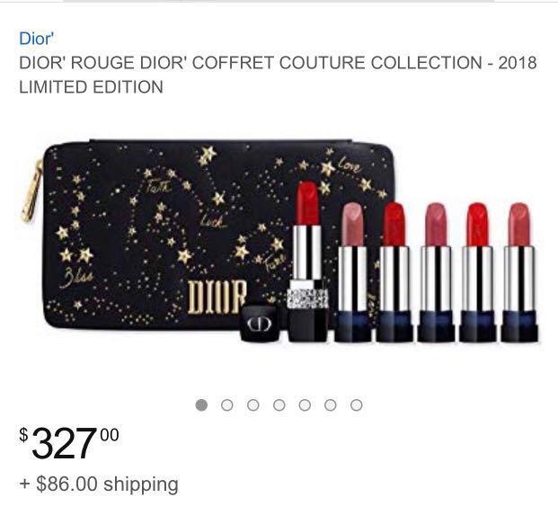 Dior christmas 2018 lipstick set 2025