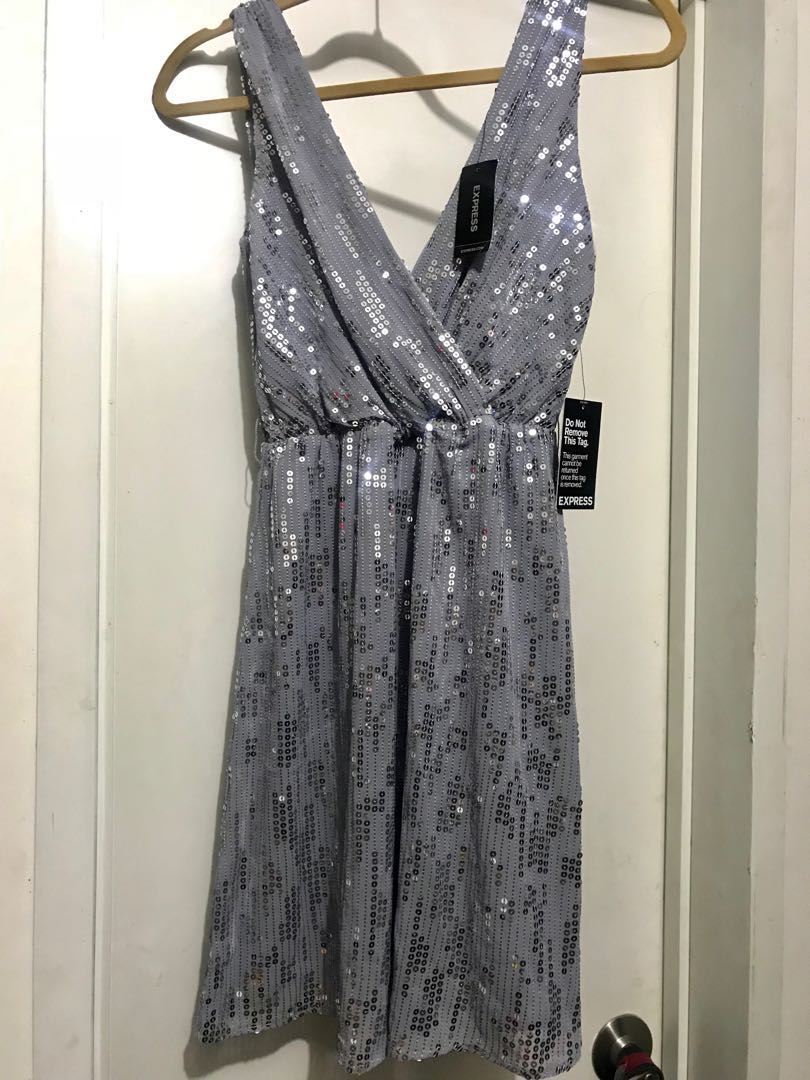 express silver dress