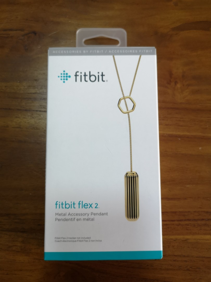 Fitbit Flex 2 Necklace Pendant Gold color