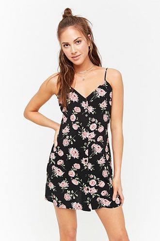 Floral cami black dress forever 21 Women s Fashion Tops