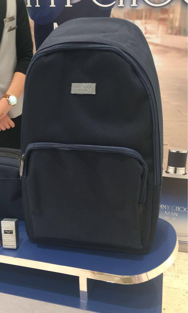 Jimmy Choo Navy men unisex casual backpack birthday gift Men s Fashion Bags Backpacks on Carousell