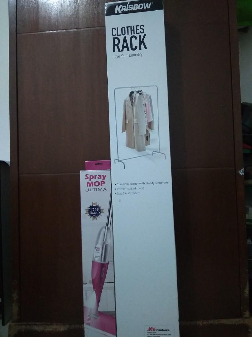 Krisbow Clothes Rack Spray Mop Ultima Perabotan Rumah di Carousell
