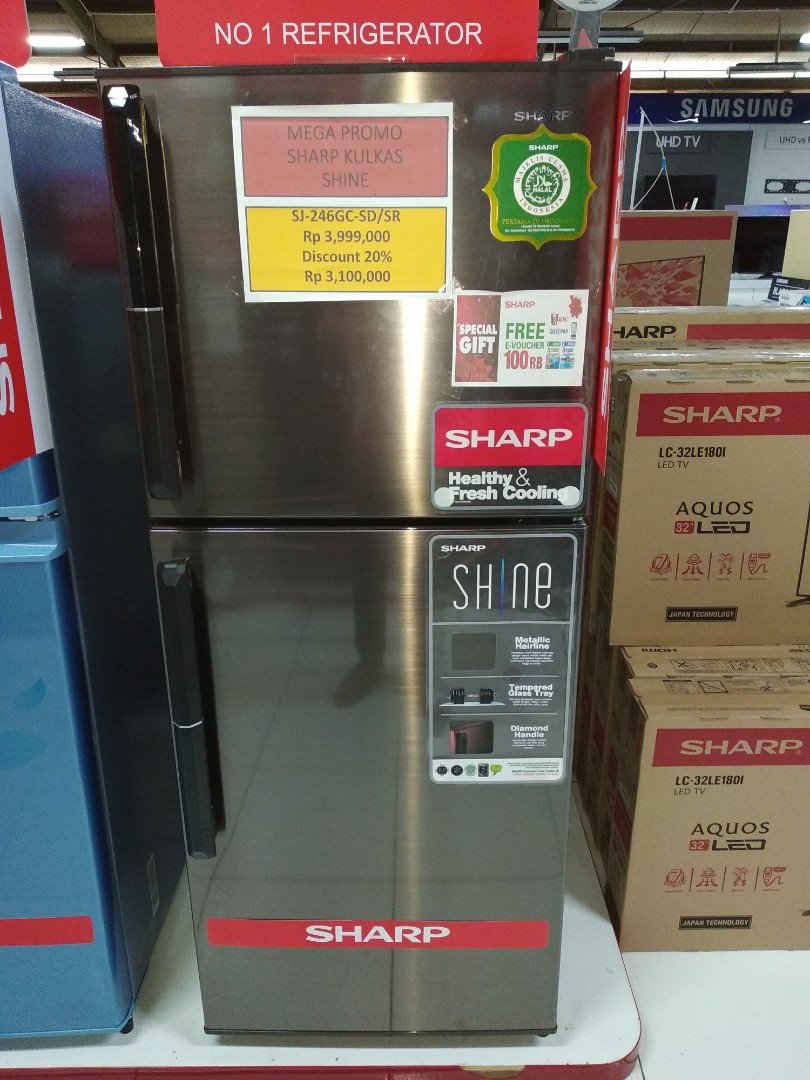 Kulkas 2 Pintu Sharp Sj 246gc Sr Elektronik Lainnya Di Carousell