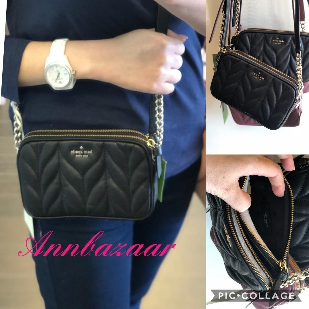 briar lane quilted double zip belt bag