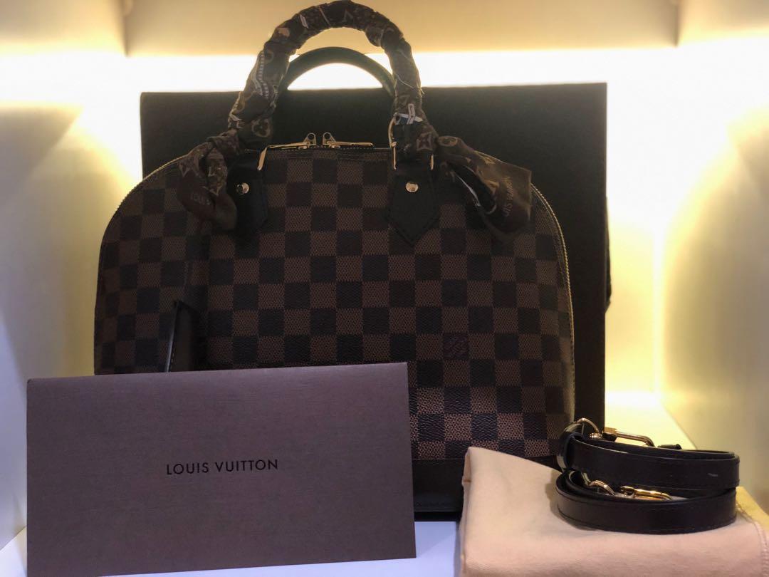 LOUIS VUITTON ALMA PM DAMIER WITH STRAP - bagnifiquethailand