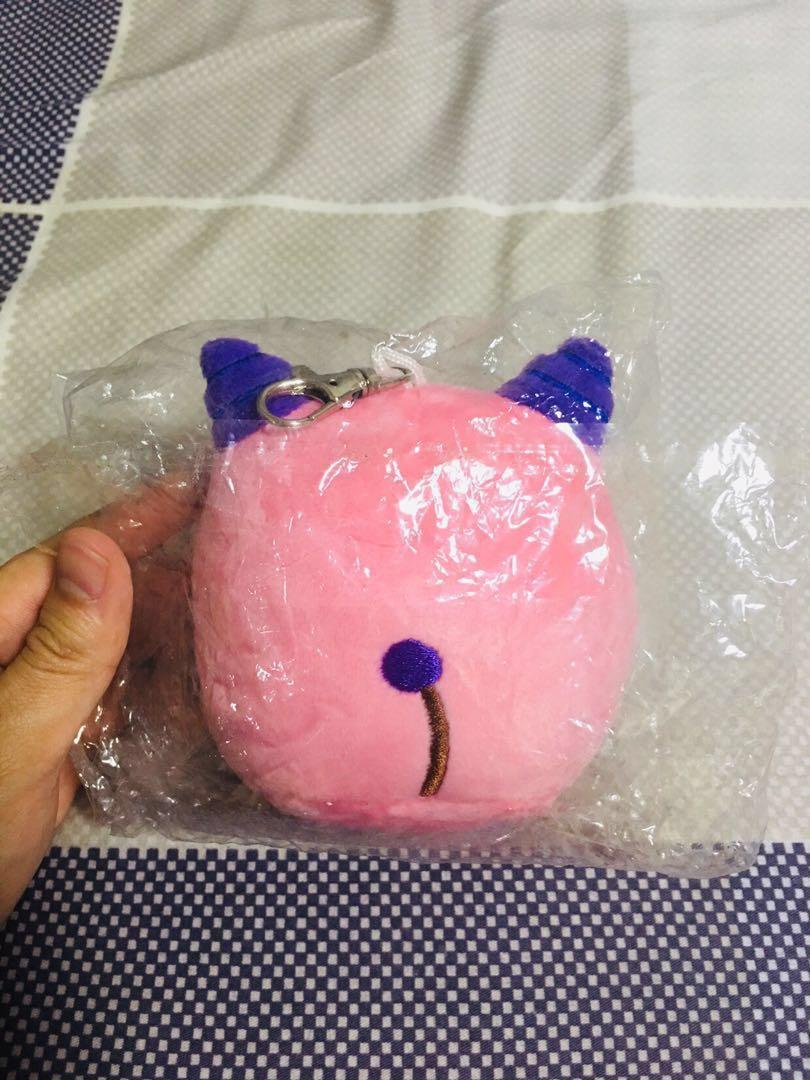 Maplestory Pink Bean Plush keychain, Hobbies & Toys, Toys & Games on Carousell