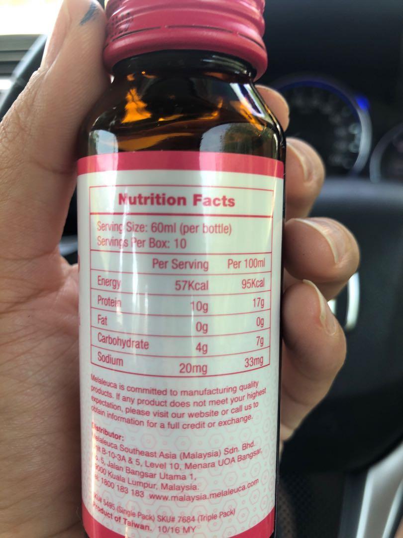 Melaleuca 1000mg collagen drink, Health & Nutrition, Health Supplements