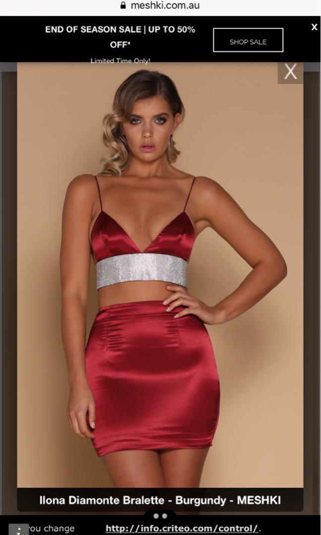 Meshki Ilona Diamonte Bralette Carousell