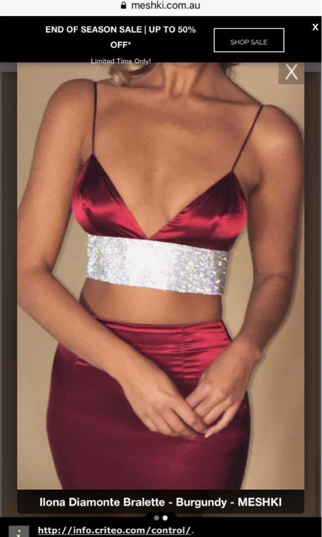 Meshki diamonte bralette discount