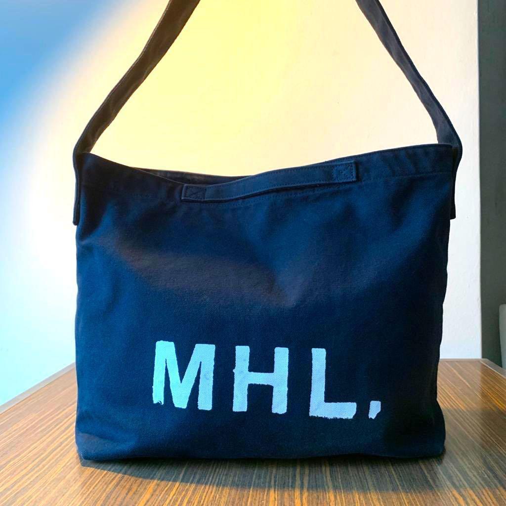 MHL Two-way Heavy Canvas Shoulder Bag Black Made in Japan, Women's ...