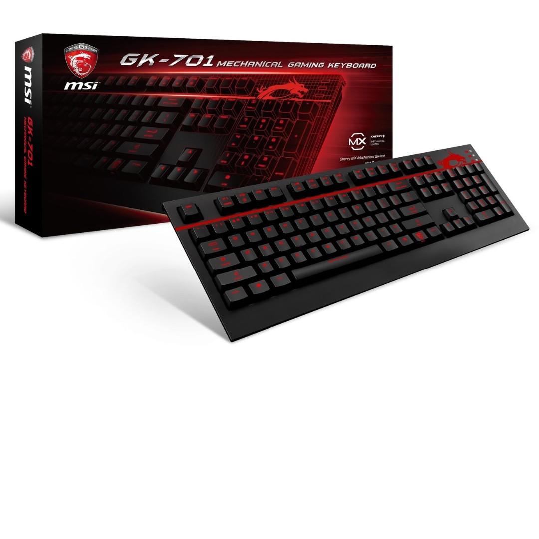 Msi Gk 701 Mechanical Gaming Keyboard Cherry Mx Brown Switch Red Led 104 Keys Electronics Computer Parts Accessories On Carousell