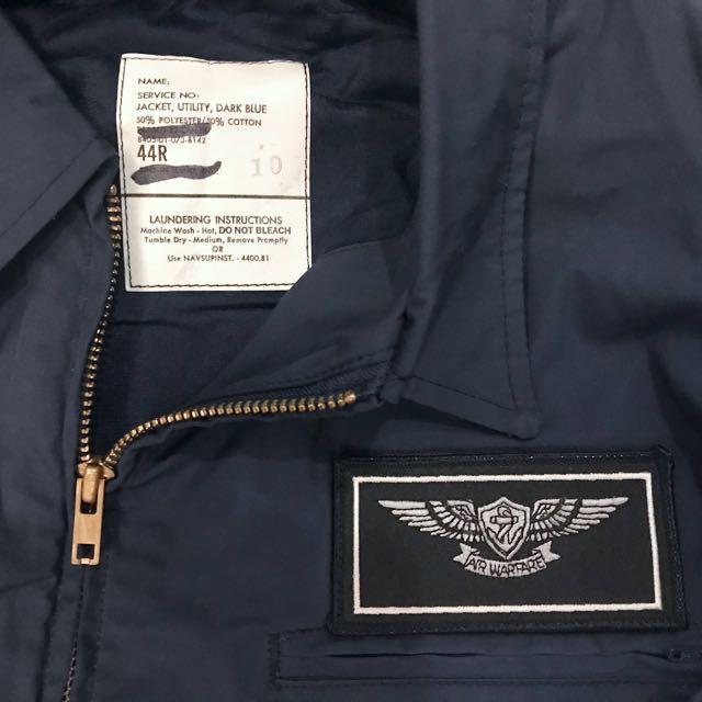 US military NAVY 美國海軍軍䄛utility jacket , 男裝, 外套及戶外衣服