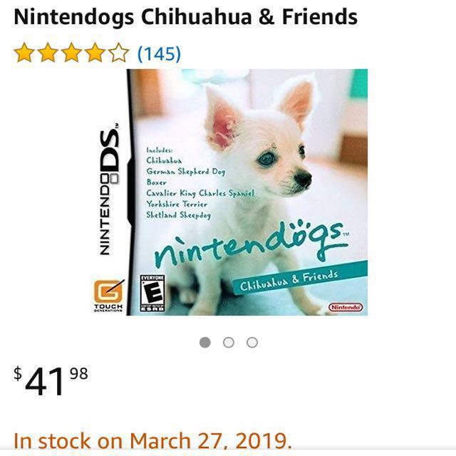 Orig Nintendogs Chihuahua & friends (Category: Nintendo) located in Makati City. Submitted by good_deals2026 (Listing ID 219748520, Image 3). Description: Good condition. Retail now is USD 41. With case, pamphlet and cartridge. .