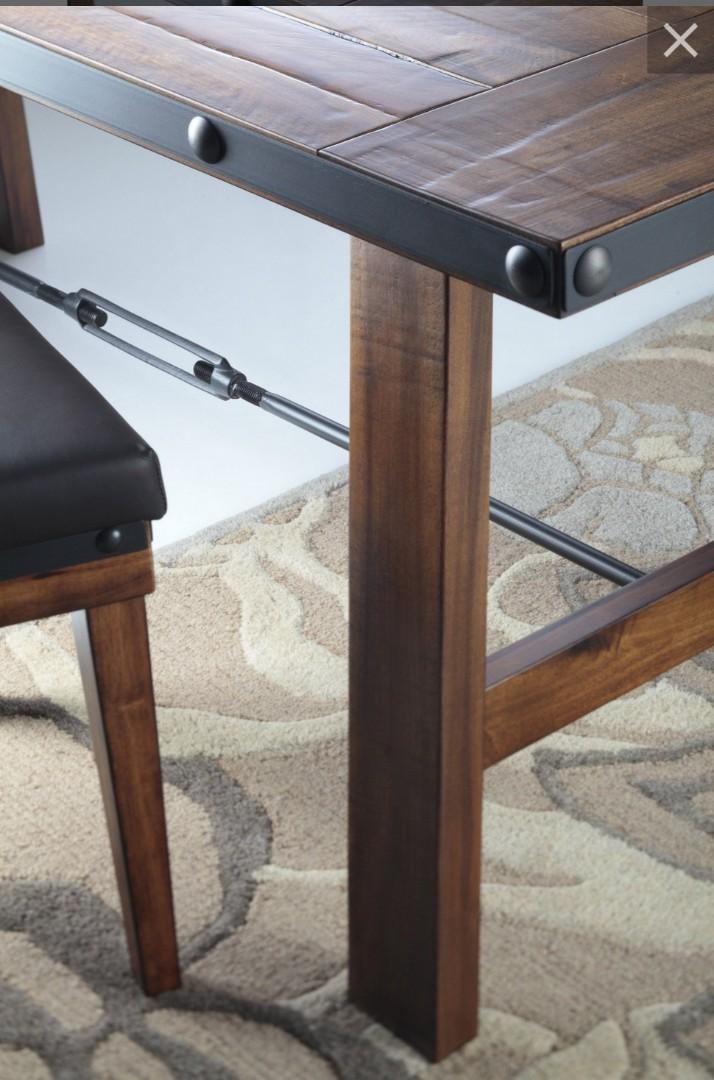 Picket and Rail Chicago dining table + 6 Chairs (RRP 2025), Furniture & Home Living, Furniture