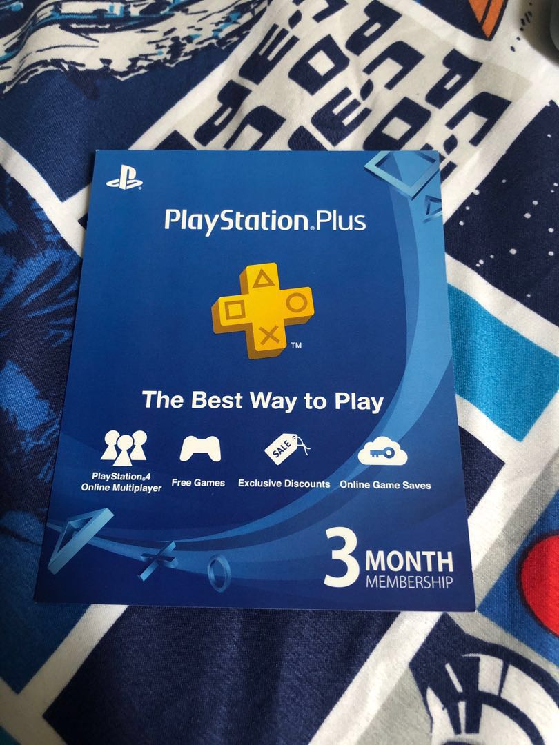 PlayStation Plus 3 Months, Video Gaming, Gaming Accessories