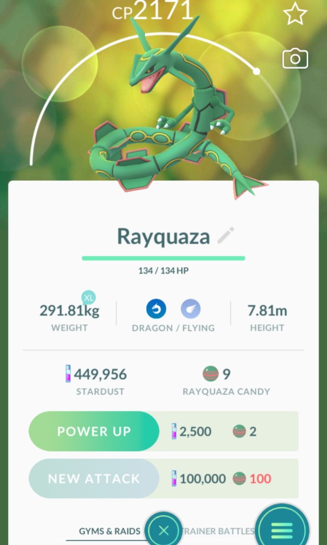 Pokemon Go Rayquaza Toys Games Video Gaming Others On Carousell - roblox pokemon battle brawlers how to get rayquaza