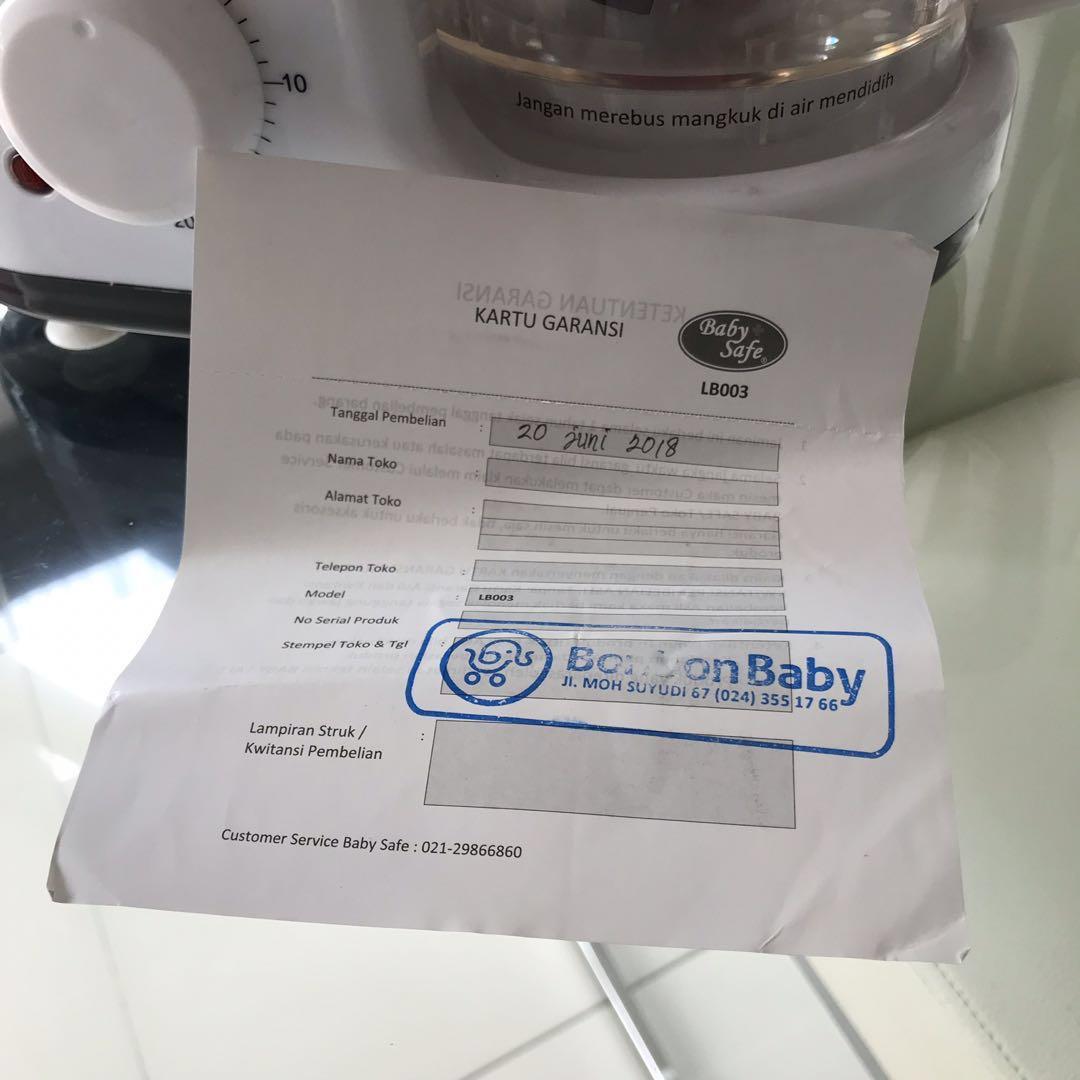 Preloved like NEW ! Baby Safe Food Maker Steam Blender MPASI 9/10, Bayi