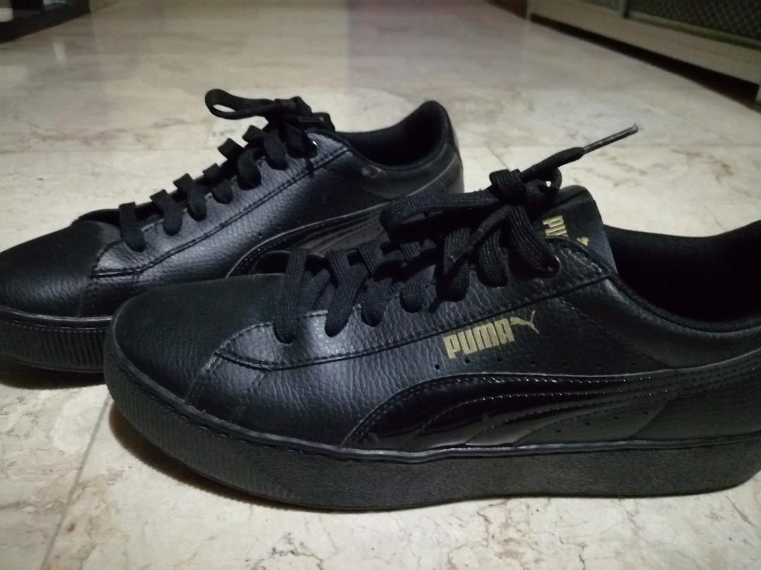 puma vikky platform leather