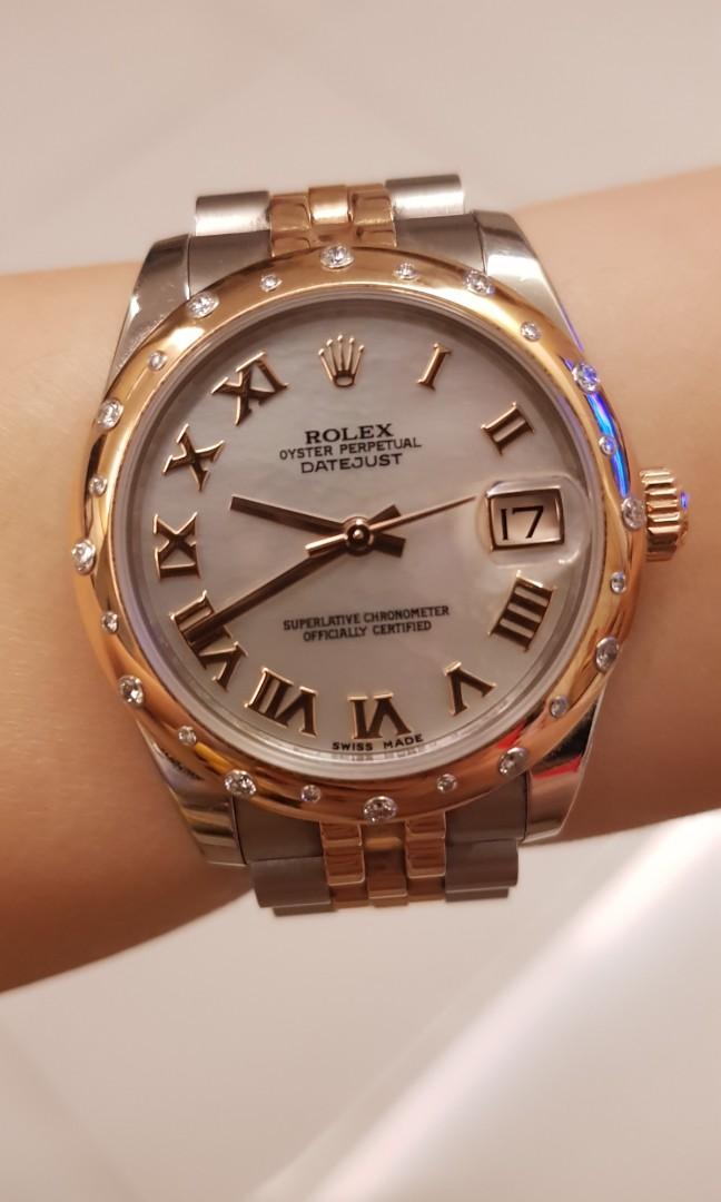rolex datejust 31mm mother of pearl