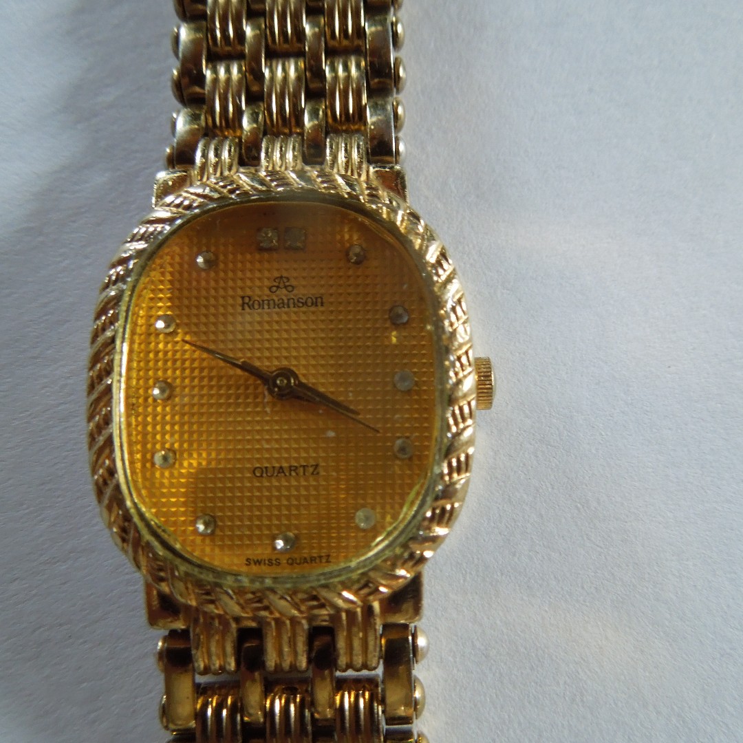 Romanson gold plated watches price outlet