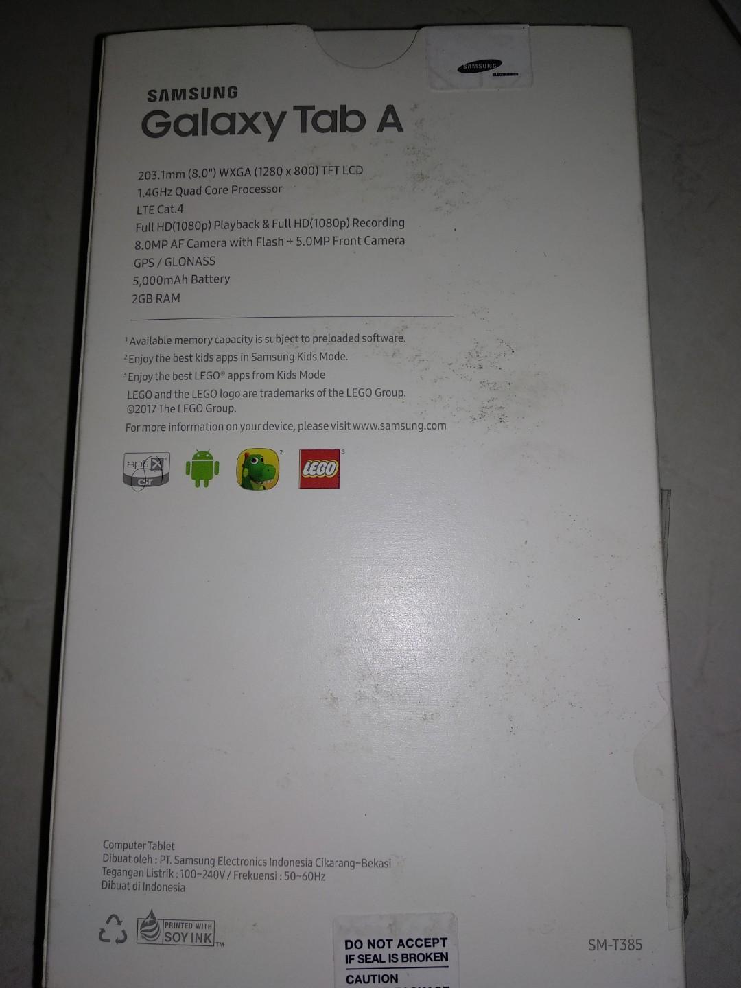 Samsung Galaxy Tab A 8 0 2019 Full Tablet Specifications