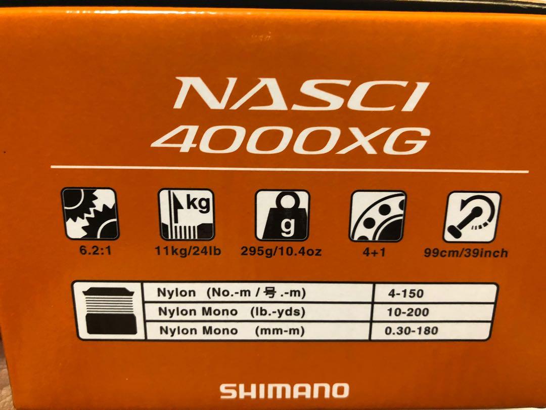 Shimano Nasci 4000XG, Sports Equipment, Fishing on Carousell