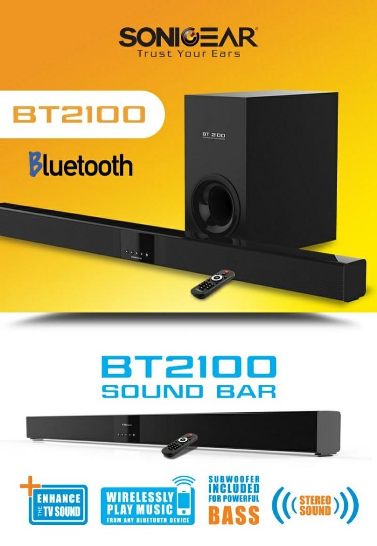 Soundbar sonicgear best sale bt2100