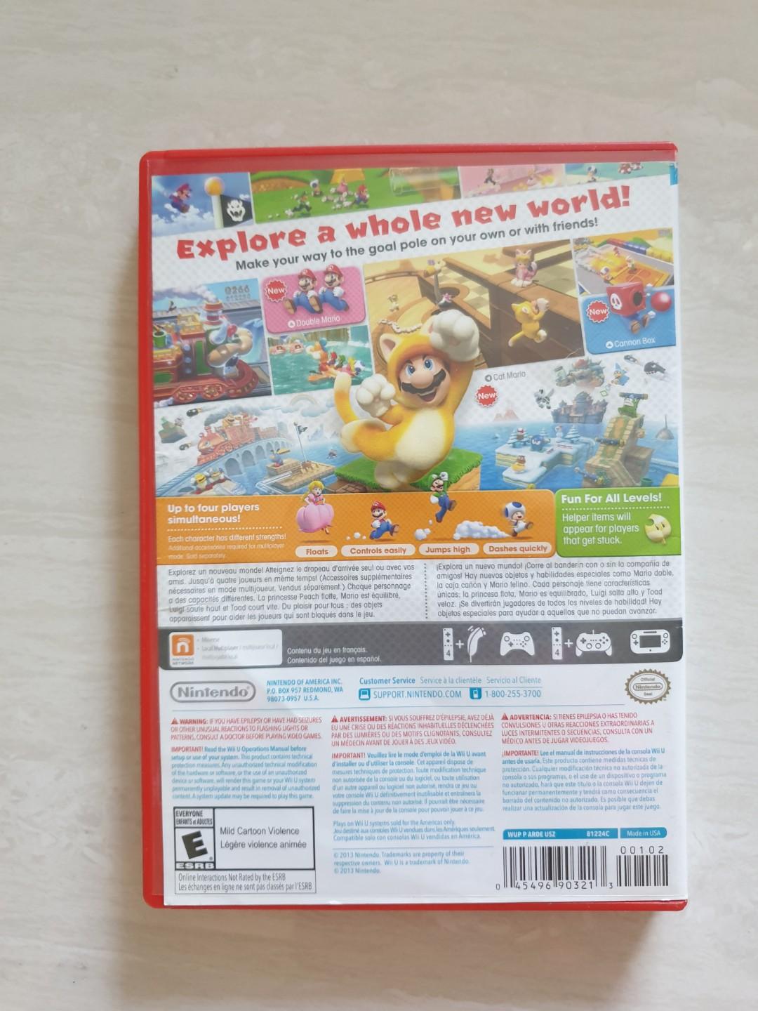 Super Mario 3d World Wii U Game Toys Games Video Gaming Video