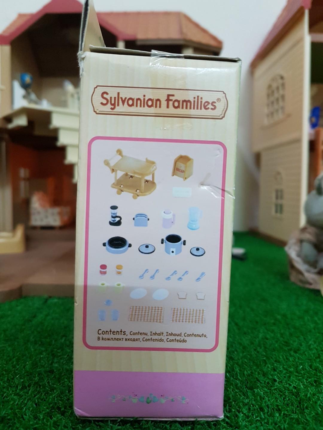 Sylvanian Family Kitchen Cookware Set Toys Games Action