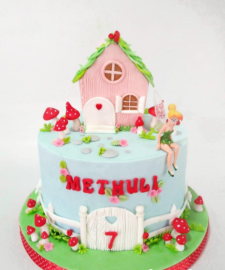 Tinkerbell Theme Birthday Cake Food Drinks Baked Goods On