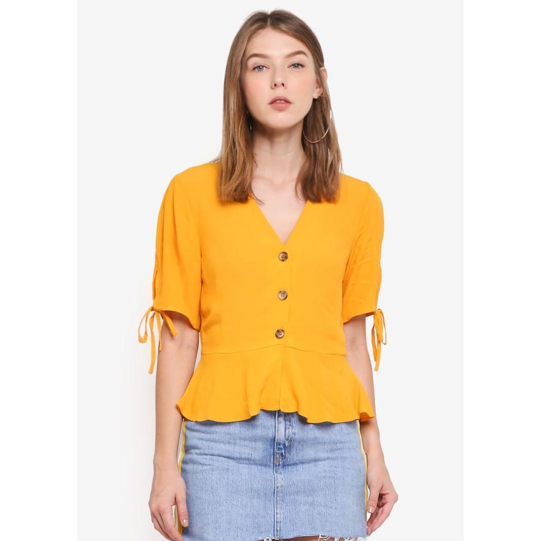 yellow tops topshop