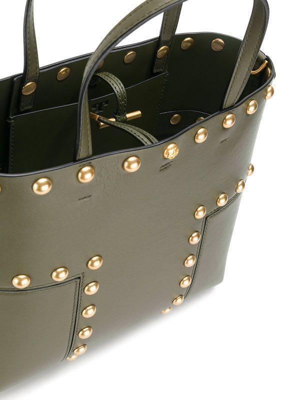 Tory Burch Block T stud mini tote Luxury Bags Wallets on Carousell