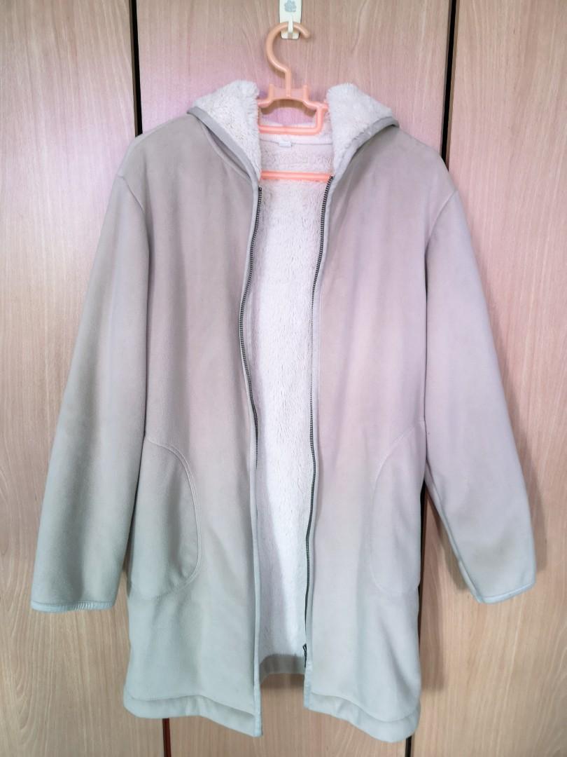 Fur shop coat uniqlo