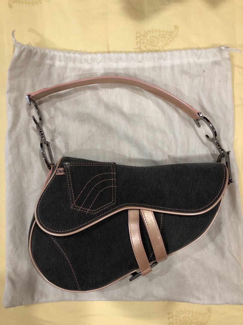 dior saddle bag denim