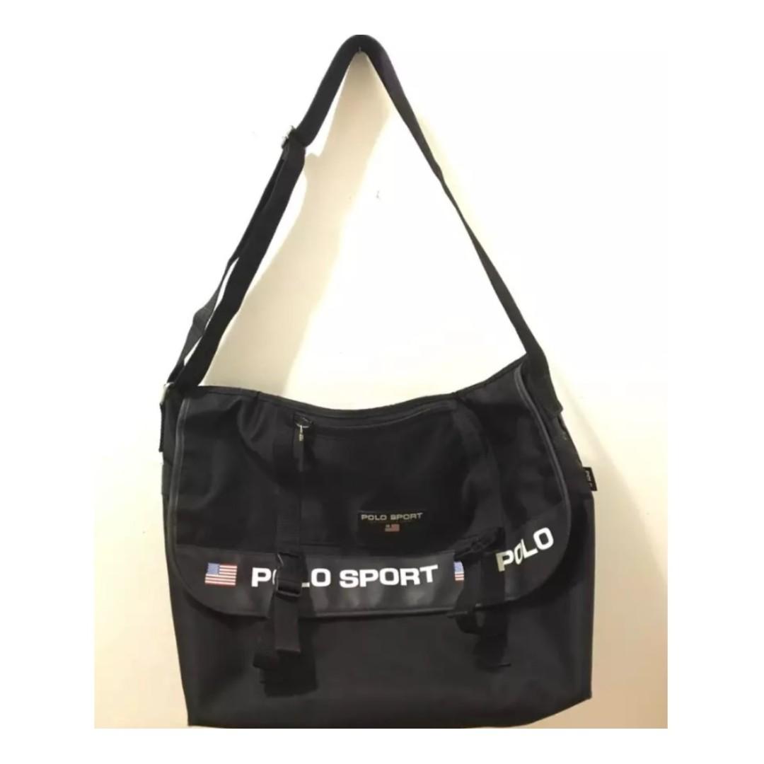 vintage polo sport shoulder bag
