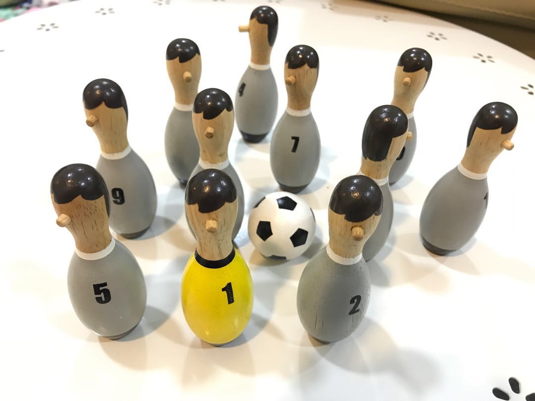 Wooden mini Football team, Furniture & Home Living, Home Decor