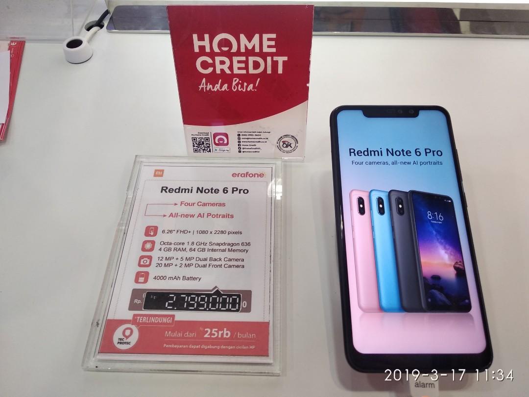 Xiaomi Redmi Note 6 Pro Bisa Dikredit Promo Cicilan 0 Telepon Seluler Tablet Ponsel Android Xiaomi Di Carousell