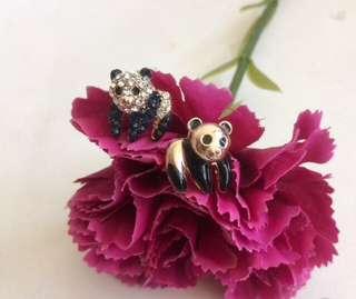 Panda earrings