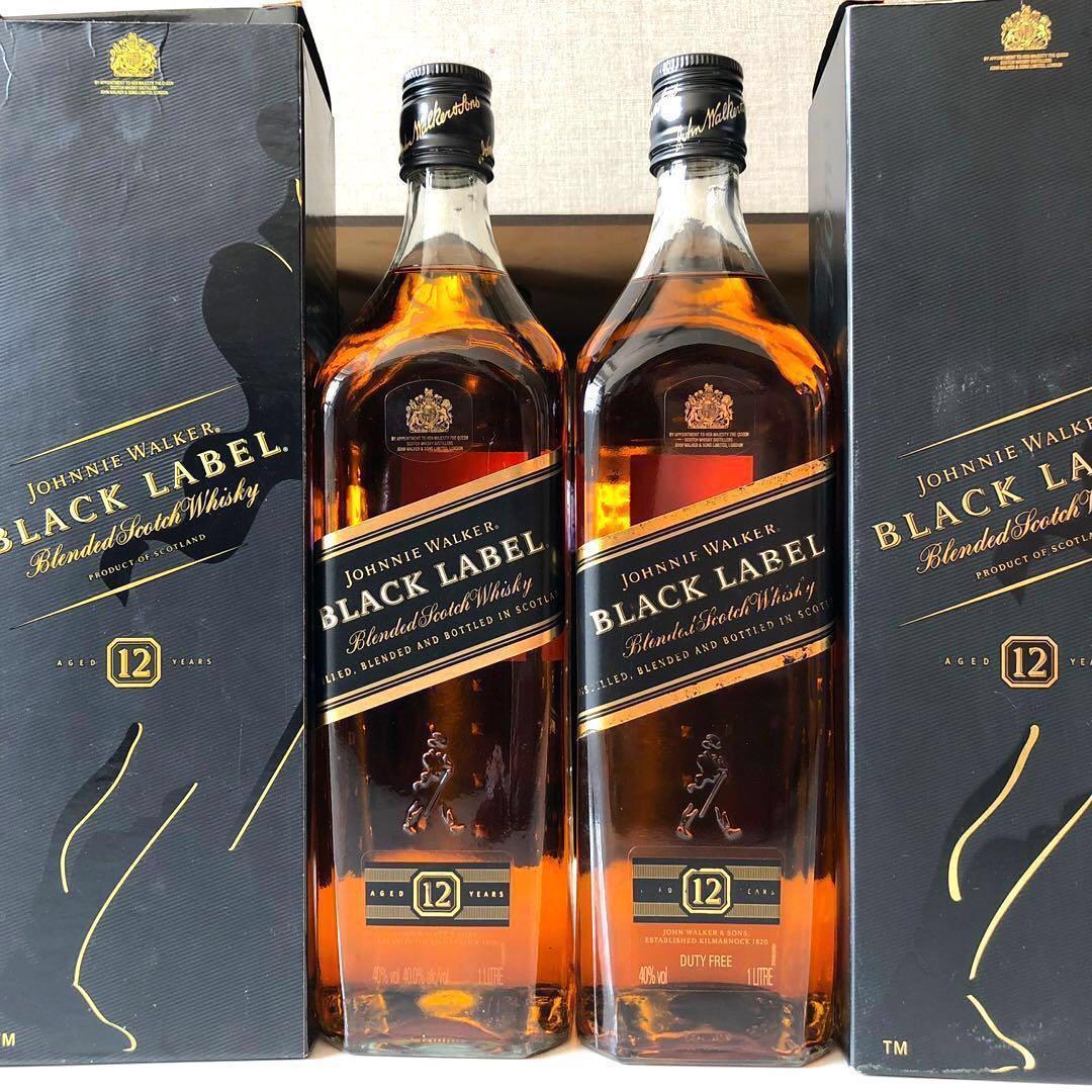 1L) Johnnie Walker Black Lable Scotch Whisky, Food & Drinks ...