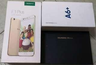 Samsung A6plus Huawei P9 lite Oppo F3 plus